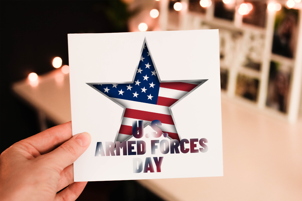 American Armed Forces Day Card, Thank You For Your Service Card